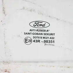 Ford B-Max höger bakruta OEM 43R00351AS2