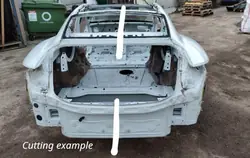 Porsche Taycan 2021 Rear Right Quarter Panel OEM 244239