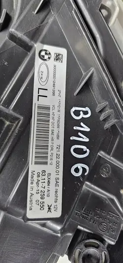 Phare Droit BMW OE 7259550
