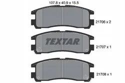 Pastillas de freno traseras Textar OEM 2170602 usadas