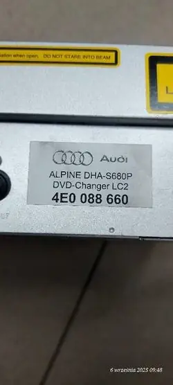 Alpine-vaihtaja OEM 0088660 Audi A8 D3:lle
