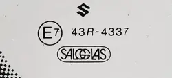 Bakre höger ruta OEM 43R4337 för Subaru Justy II