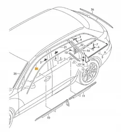 Pieza auto Audi OE 4G0853815 usada
