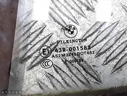 BMW E90/E91 dörrglas OEM e143r001582 - Begagnad
