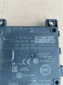 Radar Distronic Sensor ACC OEM 5WA907550 Audi VW