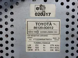 OEM 86120-0D012 Kasettisoittimen Vaihtaja Toyota Yaris I