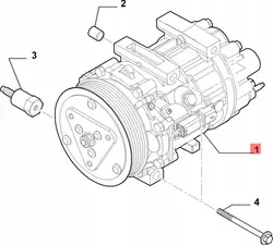 Compresseur de climatisation Peugeot OE 9655229080