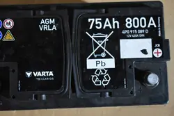 Batería Varta usada OEM 4P0915089D 75Ah