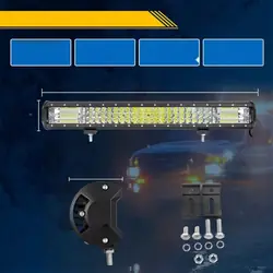 Barra LED 22" 324W OEM YY-02-7D-324-C+LK001-YZ