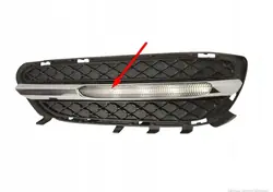 Grille de Pare-Chocs Droit Avant Halogène Chrome Mercedes W212