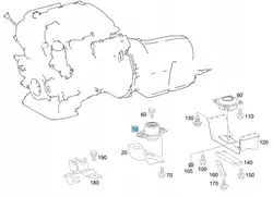 Mercedes-Benz OE A2512404617 Engine Mount L