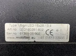 Placa destino autocarro Volvo OEM 21182760, lado direito