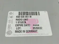 OEM 4G0035061M Radio Tuner für Audi A4 B8 (2008-2015)