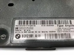 OEM 9312591 Förstärkare för BMW 5 GT F07 2.0L Diesel