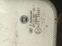 Begagnat höger bakruta OEM 43R00097 Fiat Doblo Cargo