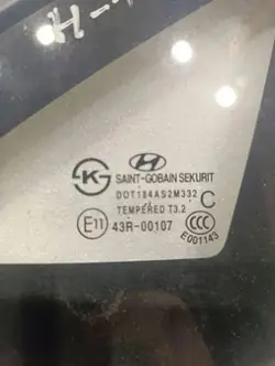 Vänster framruta OEM DOT184AS2M332
