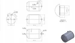 Tanque de aire 15L 246x399mm Volvo 20772295 OEM