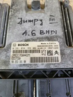 2018 Citroen Berlingo ECU 1.6 Diesel 9825318180