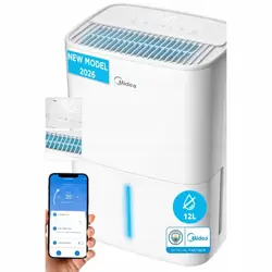 Midea Desumidificador 12L 35m2 Silencioso App 2,1L MDDOZ-12DEN7-QA3