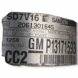 Compresseur de climatisation P13171593 pour Opel Zafira B