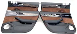 Audi A8 D4 Ovipeite Sett OEM - Ruskea Alcantara