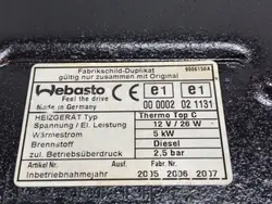 Calefactor estacionario 9006156A Kia Carnival II (2006-2014) OEM 5907911413774
