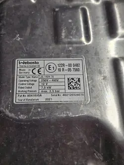 Webasto parkeringsvärmare OEM 9041895A för Range Rover