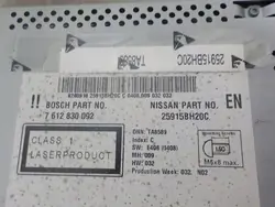 OEM 25915BH20C Radio CD Navegación para Nissan Qashqai