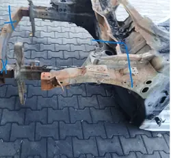 OEM F16IIPODŁUŻNICALEWA Longeron Avant Gauche pour Nissan Juke II