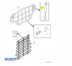 Ammortizzatore gas copribagagli Volvo V70 XC70 39808602