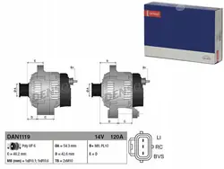 Alternateur Denso DAN1119