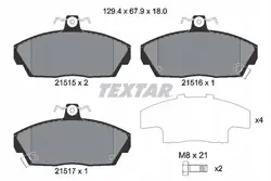 Textar Brake Pad Set, Disc Brakes, Front