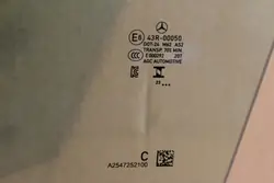 Vidro porta dianteira esquerda OEM A2547252100 Mercedes