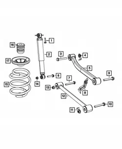 Boulons de Bras de Suspension Arrière OEM 6512063AA 6508786AA