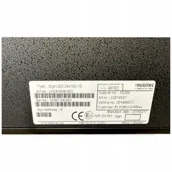 LED24X160-10 VOLVO Placa de destino de ônibus, frente