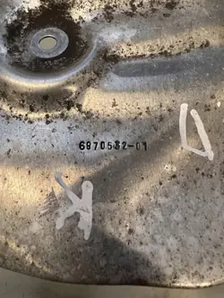 BMW OE 6970532 Bakre bromsskivsskydd