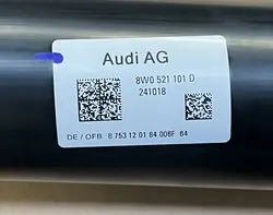 Árbol de transmisión Audi A4 A5 8W OEM 8W0521101D Usado