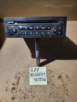 Rádio Peugeot 307 SW OEM CD RDS painel controle
