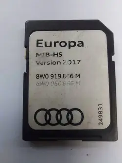 Europa Karta SD-kort 2017 Audi OEM 8W0919866M