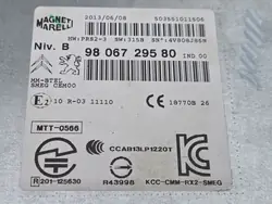 OEM 9806729580 Radionavigointimoduuli 2013
