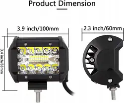 Barra de luz LED RIGIDON 8D, 51 cm, 420 W, OEM RD-02-8D-420-C+2x60C+LK003QB