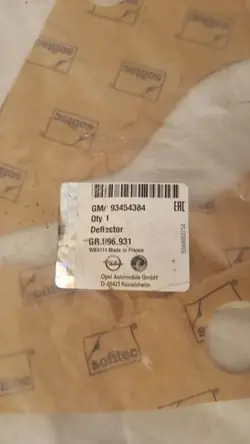 Isolamento porta direita OEM 93454384 para Opel Vivaro