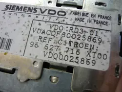 Radio CD Citroen Xsara Picasso OEM 96627716XT