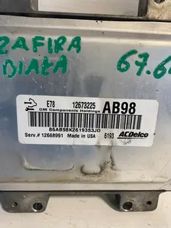 Módulo de controlo do motor Opel Zafira OEM 12673225AB98