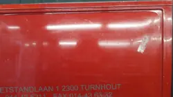 Oikea liukuovi OEM Fiat Ducato I 92r Punainen