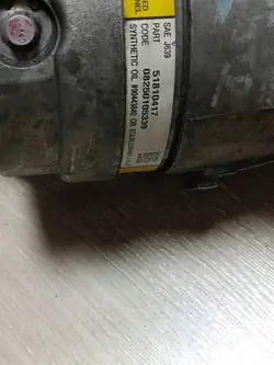 Compresseur de climatisation Fiat Opel Saab 51810417