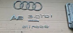 Audi A6 C6 Kofferraumemblem OEM EBLEMAT - 3.0 TDI Allroad