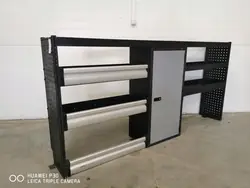 Modul-System servicebilshylla med lådor