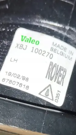 Halogène Avant Gauche Rover 200 XBJ100270