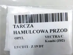Disques de frein avant OEM TARCZA HAMULCOWA pour Opel Vectra C
